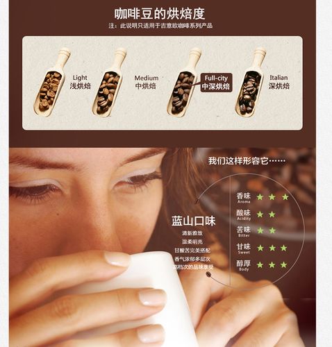 【京東超市】吉意歐geo 焙炒咖啡 藍山口味黑咖啡粉250g