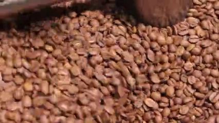 在一個袋子里,焙炒咖啡咖啡手